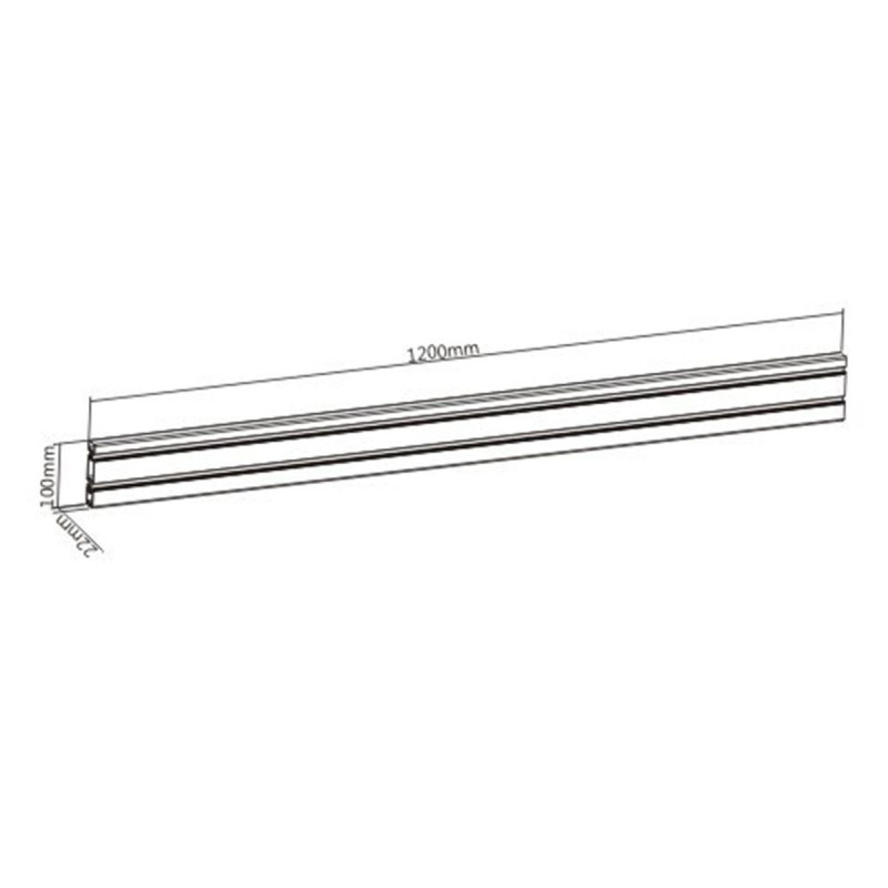 Pieds De Fixation Kimex Pour Rail Slatwall Blanc (paire) - Bureau