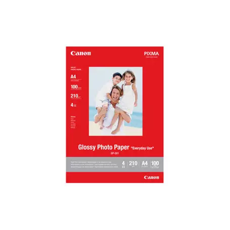 100 x Canon Glossy Photo Paper GP-501 A4 210x297mm 210g/m2