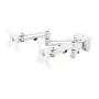 Double Bras pour Ecran 17" à 32" pour rail de fixation Slatwall KIMEX - 1