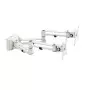 Double Bras pour Ecran 17" à 32" pour rail de fixation Slatwall KIMEX - 2