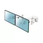Double Bras pour Ecran 17" à 32" pour rail de fixation Slatwall KIMEX - 5