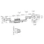 Double Bras pour Ecran 17" à 32" pour rail de fixation Slatwall KIMEX - 6