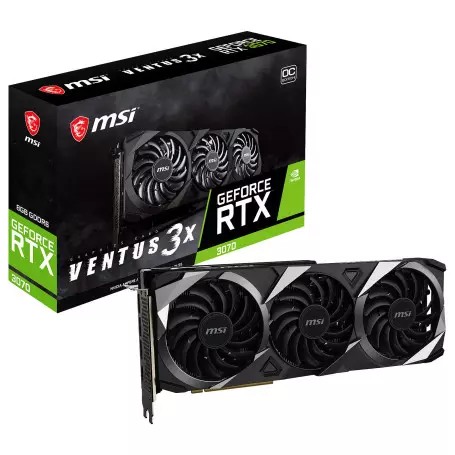 Carte Graphique MSI RTX 3070 VENTUS 3X OC 8Go LHR - 1