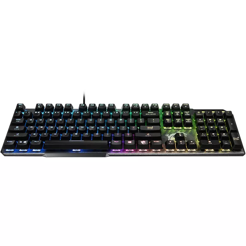 Clavier Gaming Nacon CL-200DE - 5 Touches Macro, Rétroéclairage Bleu, Profil 3 Jeux - Pour PC Windows, Layout QWERTZ