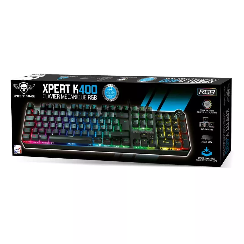 Clavier Spirit of Gamer Mécanique RGB XPERT-K400 (CLA-K400)