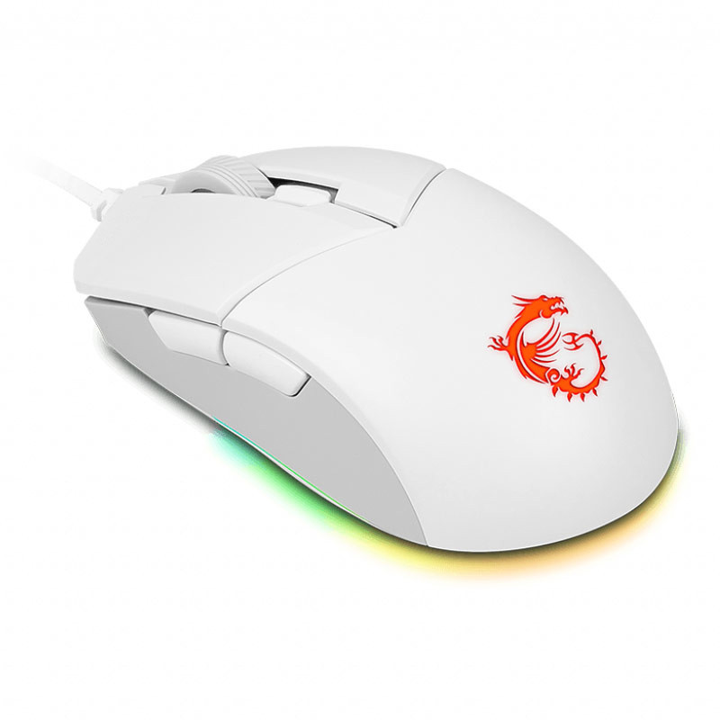 Souris MSI Clutch GM11 Blanc Gaming RGB (S120401950CLA)