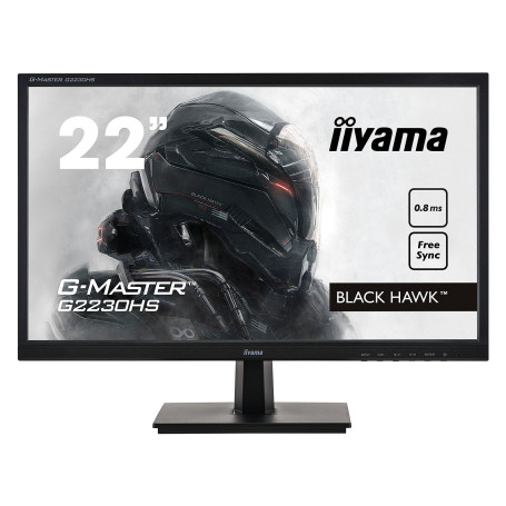 Ecran iiyama 22" G2230HS-B1 1920x1080 75Hz 0.8ms DP HDMI VGA - 2