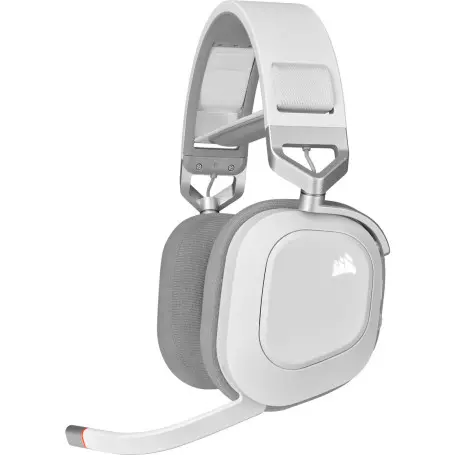 Casque Corsair HS80 RGB WIRELESS Gaming Premium Blanc - 1