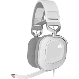 Casque Corsair HS80 RGB USB Gaming Premium Blanc - 1
