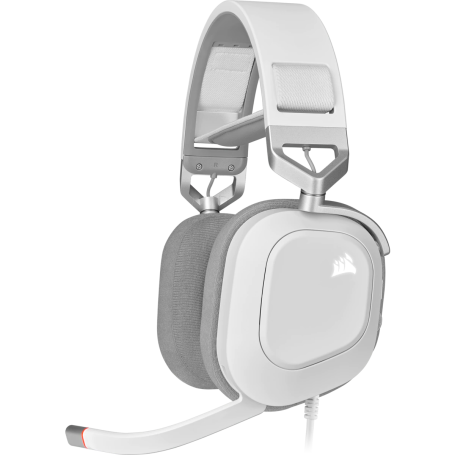 Casque Corsair HS80 RGB USB Gaming Premium Blanc - 1