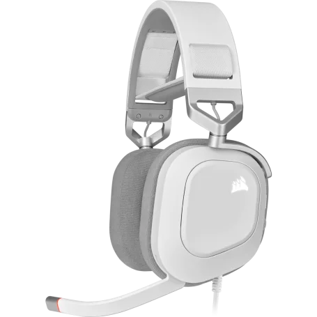 Casque Corsair HS80 RGB USB Gaming Premium Blanc - 1