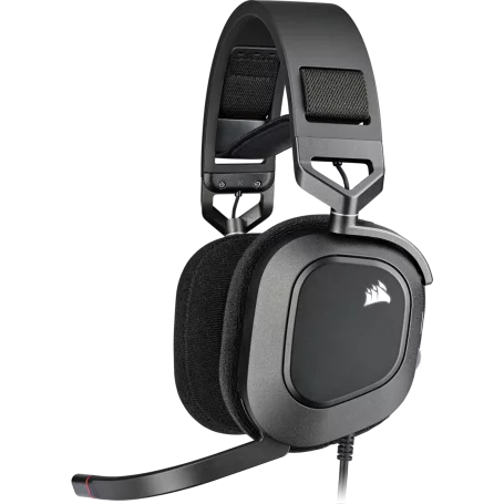 Casque Corsair HS80 RGB USB Gaming Premium Carbone - 1