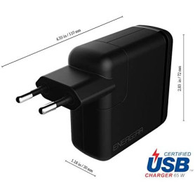 Alimentation ENERGEAR Wall Charger 65W (USB Type C PD 2.0)