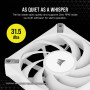 Ventilateur Corsair AF120 ELITE PWM 120 mm Blanc - 2