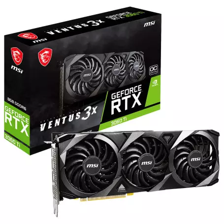 Carte Graphique MSI RTX 3060 Ti VENTUS 3X 8G OC - 1