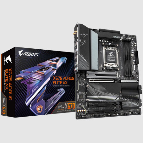 Carte Mère Gigabyte X670 AORUS ELITE AX ATX AM5 DDR5 USB3.2 M.2 WIFI