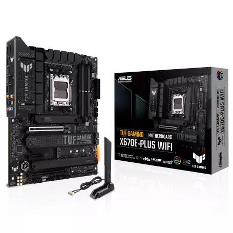 Carte Mère Asus TUF GAMING X670E-PLUS WIFI ATX AM5 DDR5 USB3.2 M.2