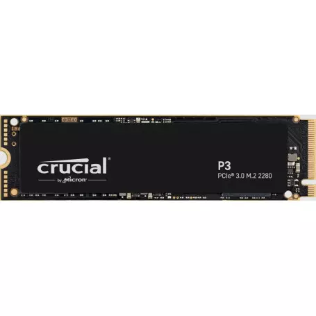 SSD 500Go Crucial P3 CT500P3SSD8 M.2 NVMe PCIe 3.0 3500Mo/s 1900Mo/s