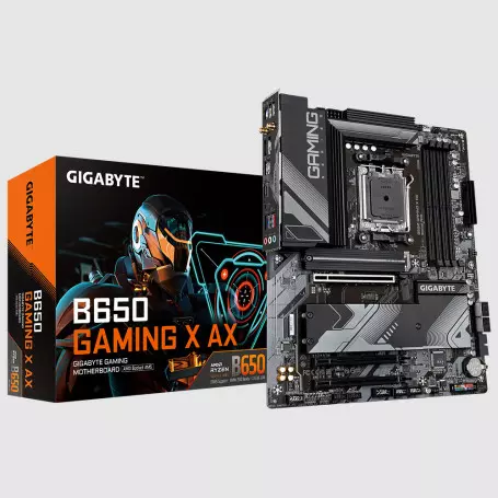 Carte Mère Gigabyte B650 GAMING X AX ATX AM5 DDR5 USB3.2 M.2 WIFI