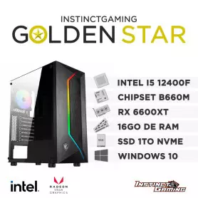 PC Gamer GOLDEN STAR i5-12400F 16Go 1To RTX 3050 8Go Windows 10 - 1