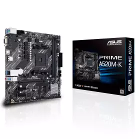Carte Mère Asus Prime A520M-K mATX AM4 DDR4 USB3.2 M.2 VGA HDMI