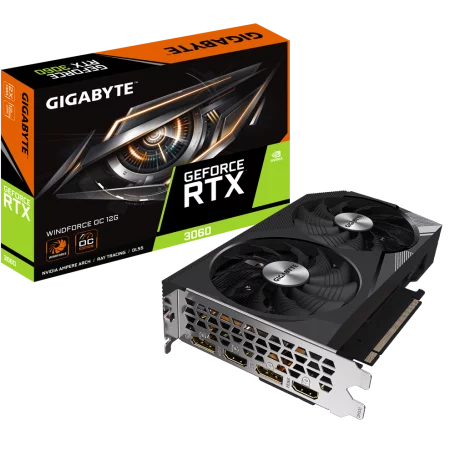 Carte Graphique Gigabyte GV-N3060WF2OC-12GD RTX 3060 WINDFORCE OC 12G