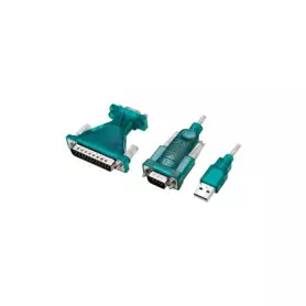 Adaptateur LogiLink UA0042B USB vers DB9 ou DB25 (RS232 9/25 broches)