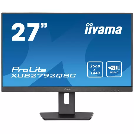 Ecran iiyama 27" XUB2792QSC-B5 2560x1440 75Hz 4ms USB-C PD 65Watts