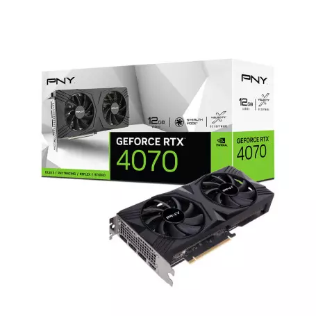 Carte Graphique PNY RTX 4070 12Go VERTO Dual Fan