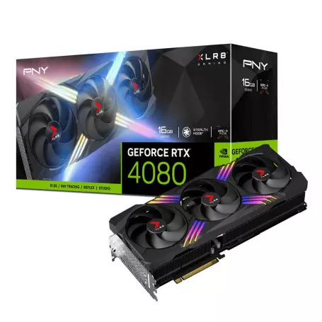 Carte Graphique PNY RTX 4080 16Go XLR8 Gaming VERTO EPIC-X Triple Fan