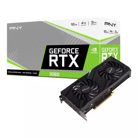 Carte Graphique PNY RTX 3060 12Go VERTO Dual Fan