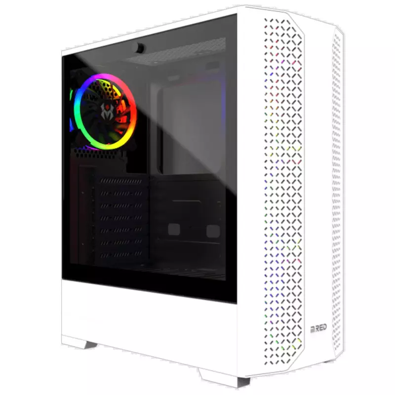 MRED - Boîtier PC Gamer ATX - Blanc RGB Dream Eyes - Cdiscount Informatique