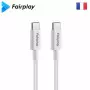 Cable USB Type-C vers Type-C PD 100W Fairplay HIMALYA 1M Blanc