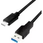Cable USB 3.2 vers Type-C 3A LogiLink 3M Noir CU0171