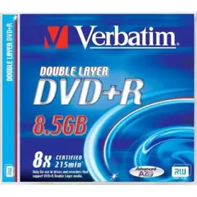 DVD+R DL Verbatim 8x 8.5Go Unité (Réf:43540)