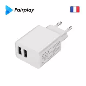 Alimentation Secteur 220V vers 2 x USB 5V 2.4A Fairplay VENEZIA