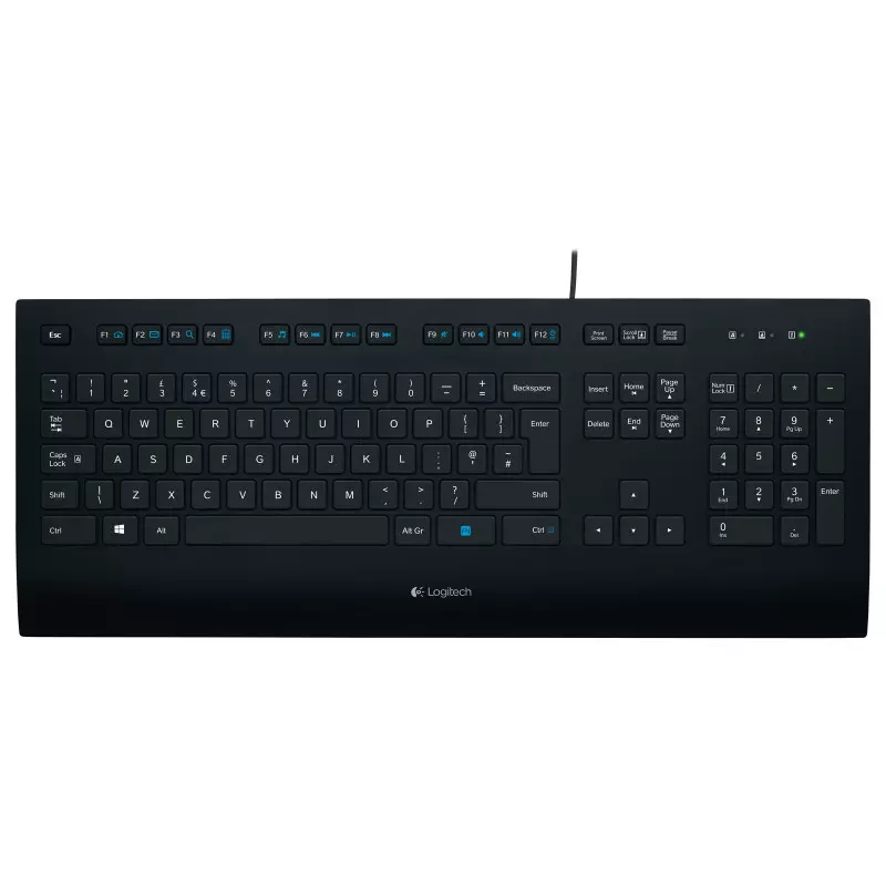 Clavier logitech corded keyboard k280e usb