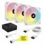 Ventilateur Corsair iCUE LINK QX120 RGB Triple Pack Blanc 120mm