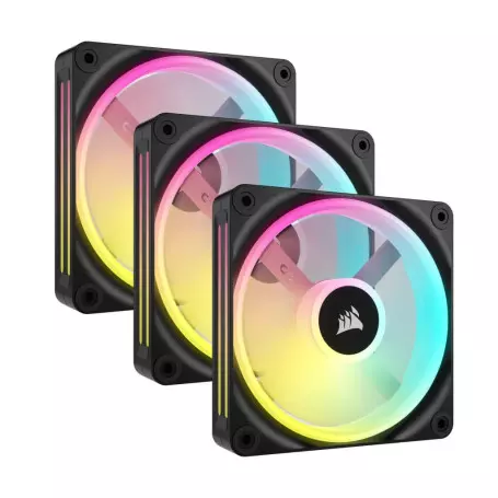 Ventilateur Corsair iCUE LINK QX120 RGB Triple Pack Noir