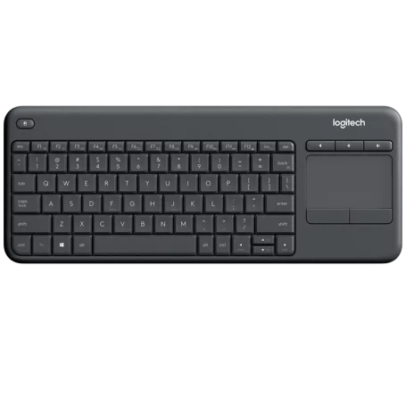 Clavier Logitech Wireless TouchPad Keyboard K400 Plus Noir