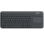 Clavier Logitech Wireless TouchPad Keyboard K400 Plus Noir