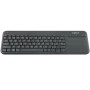 Clavier Logitech Wireless TouchPad Keyboard K400 Plus Noir