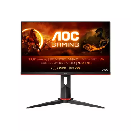 Ecran AOC 24" C24G2AE/BK 1920x1080 165Hz 1ms CURVED