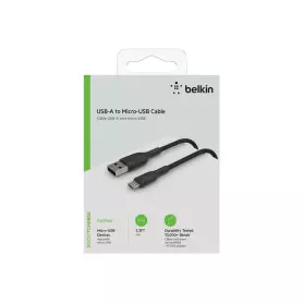 Cable USB vers Micro USB 2.4A Belkin 1m tressée Noir