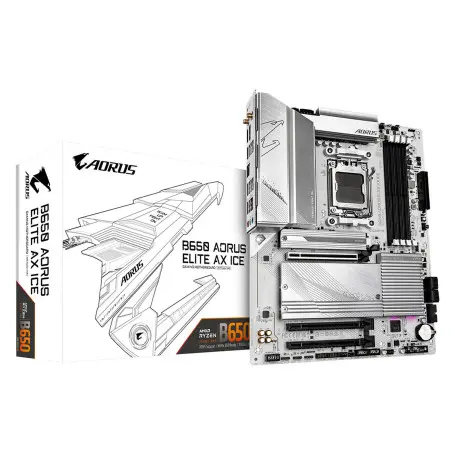 Carte Mère Gigabyte B650 AORUS ELITE AX ICE ATX AM5 DDR5 USB3.2 WIFI