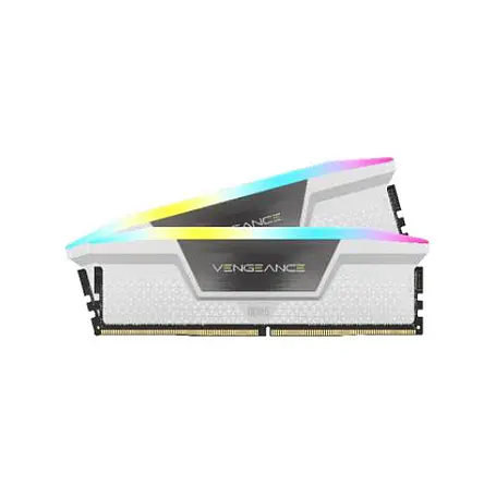 DDR5 Corsair Vengeance RGB Kit 32Go 2x16Go 5600Mhz CL36 Blanc XMP