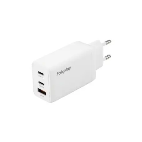 Chargeur Fairplay USB-C USB-A PD/QC3.0 65W