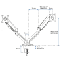 Bras support double écran Advance ErgoMounts Dual (ADV-ARM2)