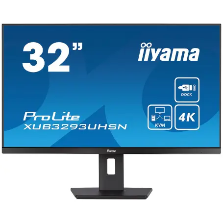 Ecran iiyama 32" XUB3293UHSN-B5 3840x2160 75Hz 4ms Dock USB-C 65Watt