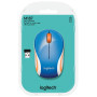 Souris Logitech Wireless Mini Mouse M187 Blue USB unifying SOLOM187_BLUE - 1